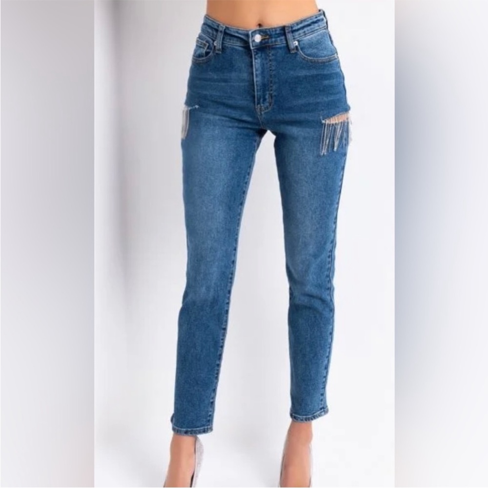 New Akira Rhinestone jeans
